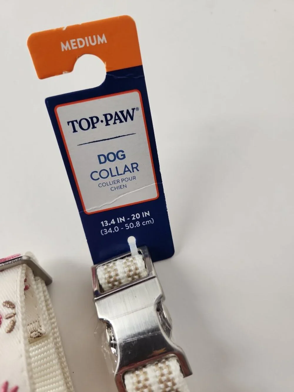 Set of 3 Dog Collars M Medium Top-Paw new bundle lot pink flower mauve circle
